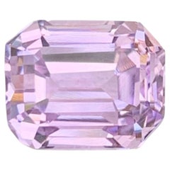 3.80 Karat Natürlicher loser rosa Kunzit Stein Smaragdschliff Afghanischer Edelstein