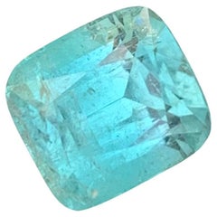 3,80 Karat natürlicher loser Seafoam Turmalin leicht eingeschlossener Edelstein