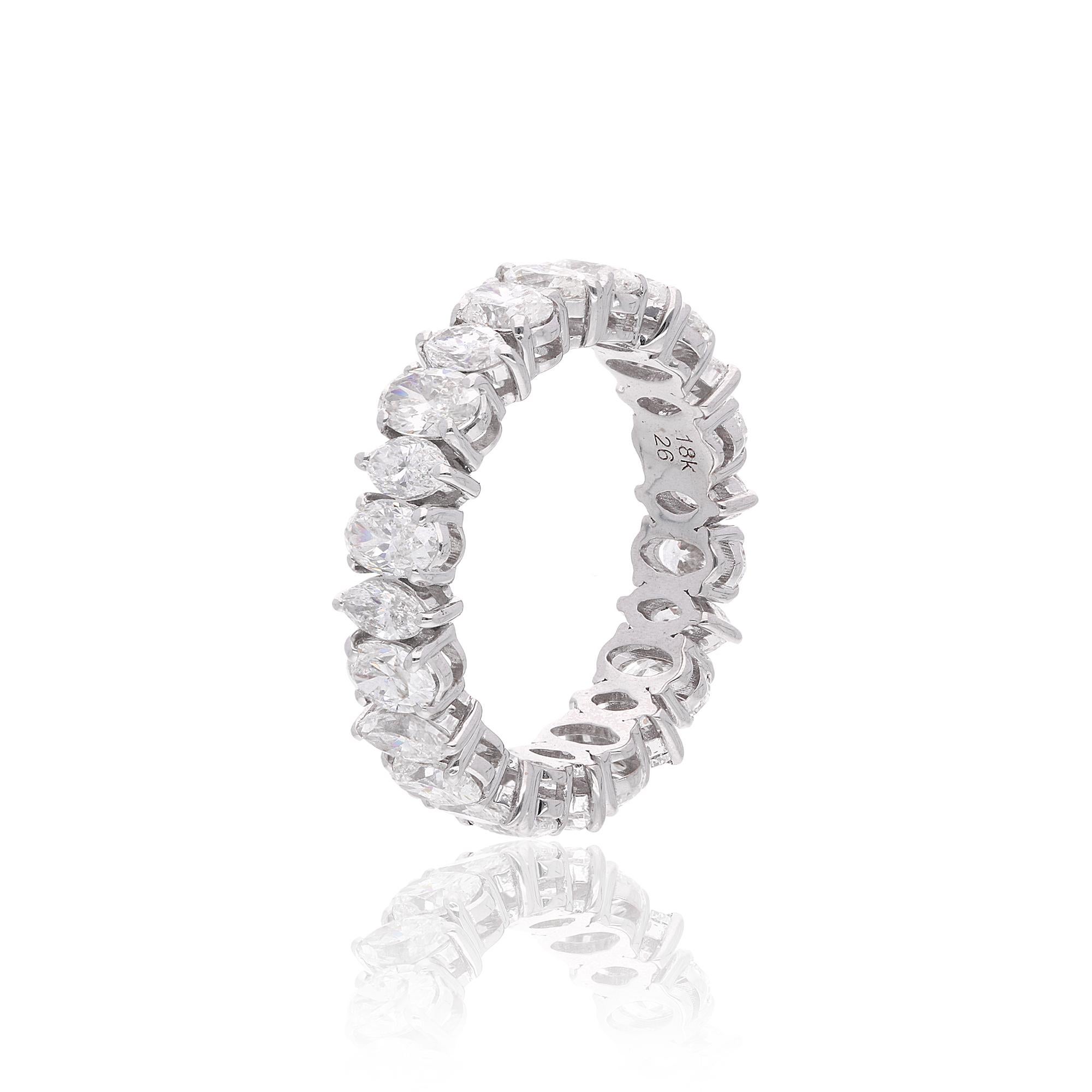 Codice articolo :- SER-22694
Peso lordo :- 4.41 gm
Oro bianco 18k Peso :- 3,65 gm
Peso del diamante naturale :- 3.80 carati.  (DIAMANTE DI PUREZZA MEDIA SI1-SI2 E COLORE H-I)
Dimensioni dell'anello :- 7 US e tutte le dimensioni