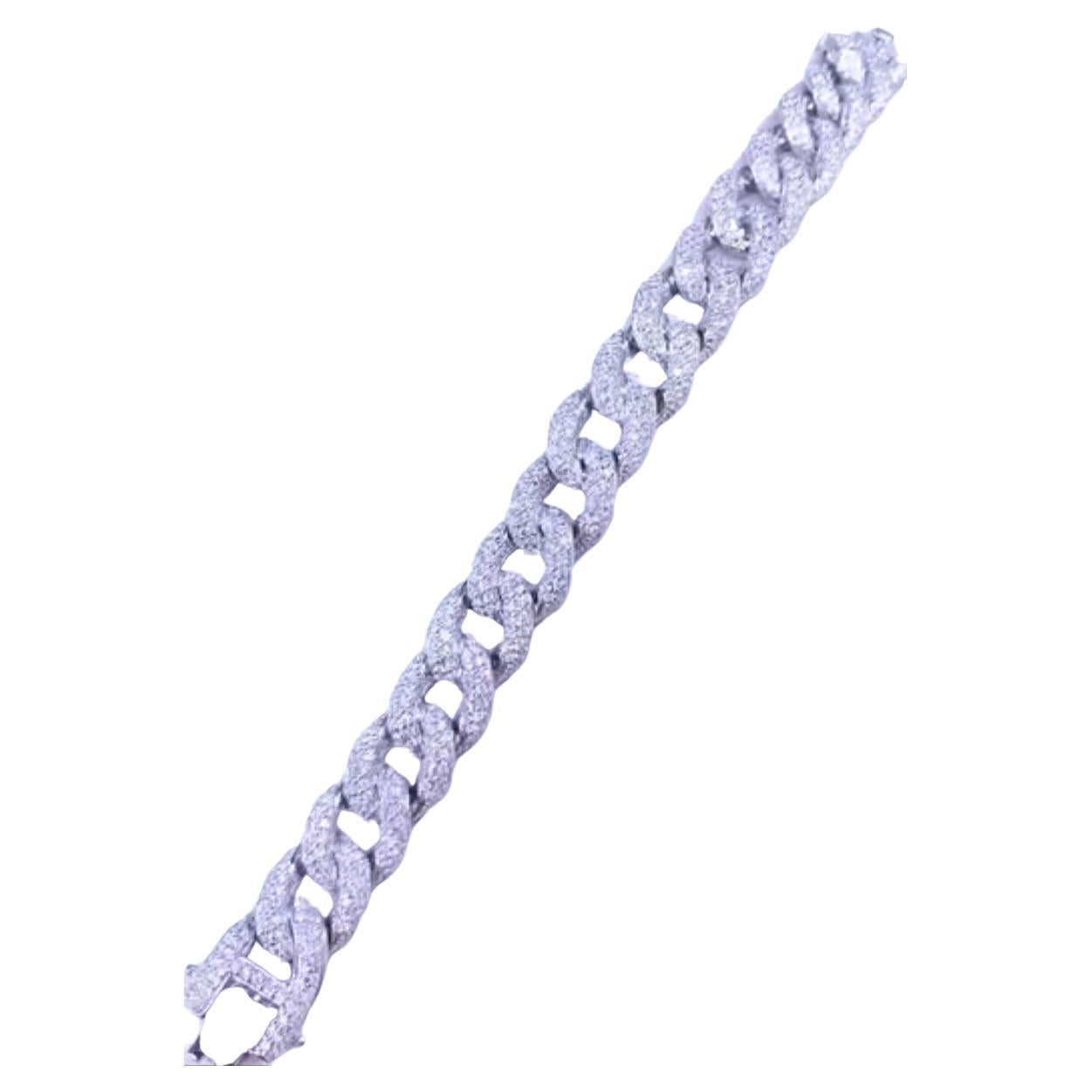 3.80 Carats Natural Diamonds Groumette  Bracelet