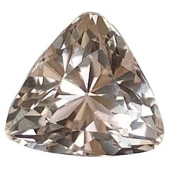 3.80 Carats Peach Loose Topaz Stone Trillion Cut Natural Pakistani Gemstone