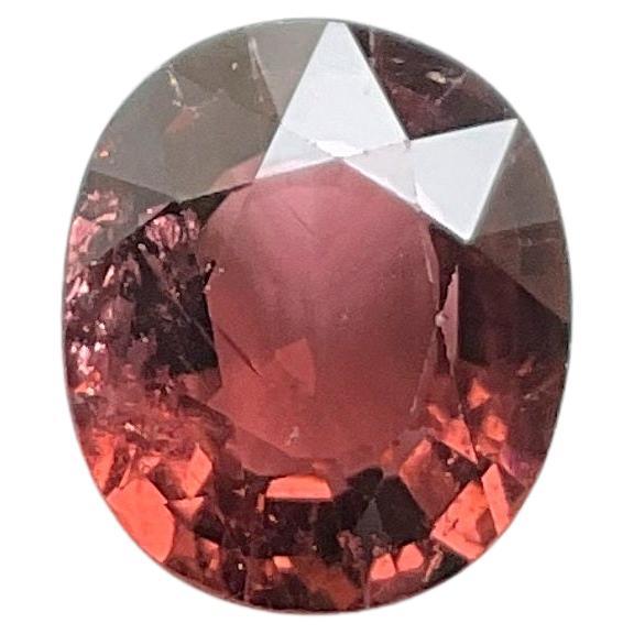 3.80 Carats Peach Pink Tourmaline Faceted Oval Cut stone Top Quality Natural Gem