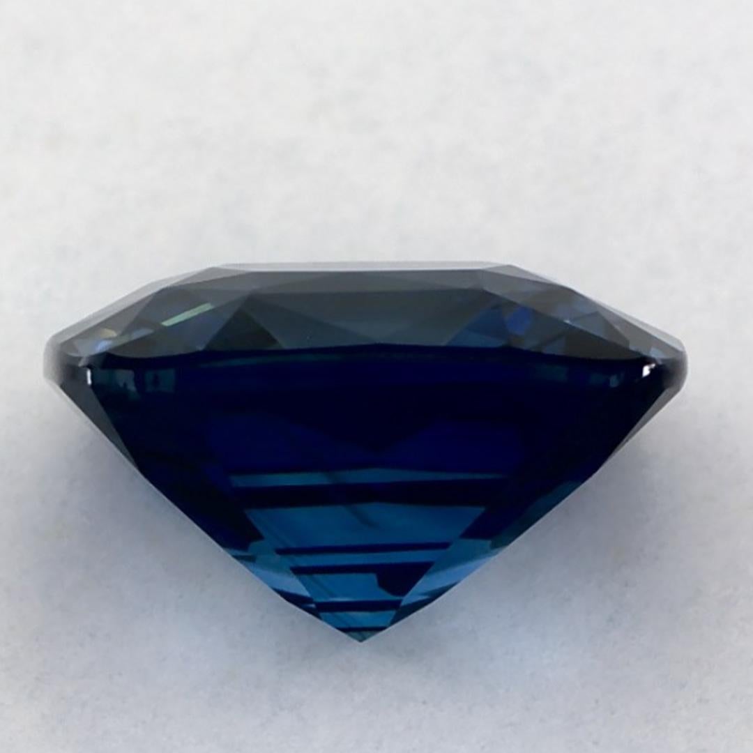 3.80 Karat Blauer Saphir Cushion Loser Edelstein im Zustand „Neu“ im Angebot in Fort Lee, NJ