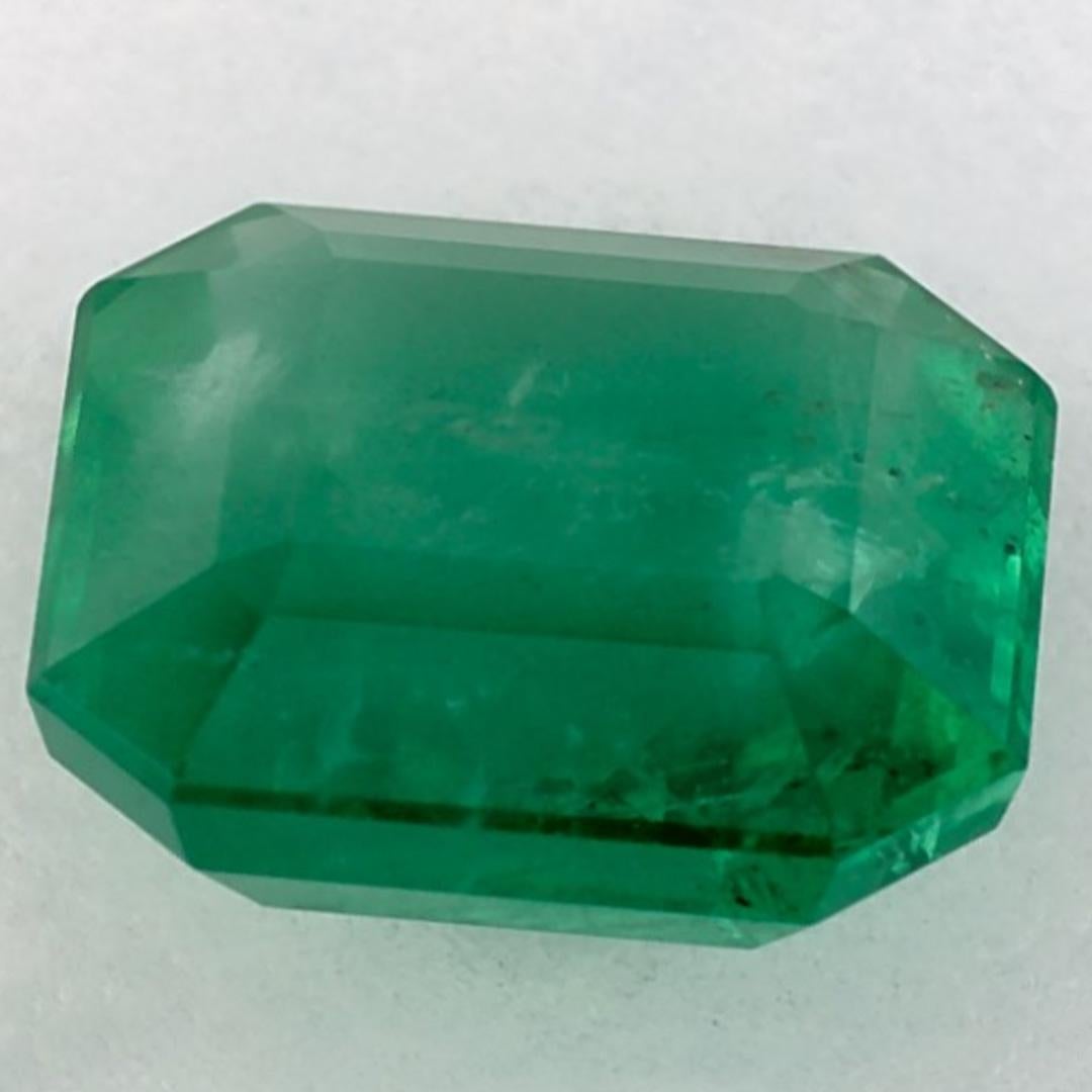 3.80 qt Esmeralda talla octágono Gema suelta en Nuevo estado para la venta en Fort Lee, NJ