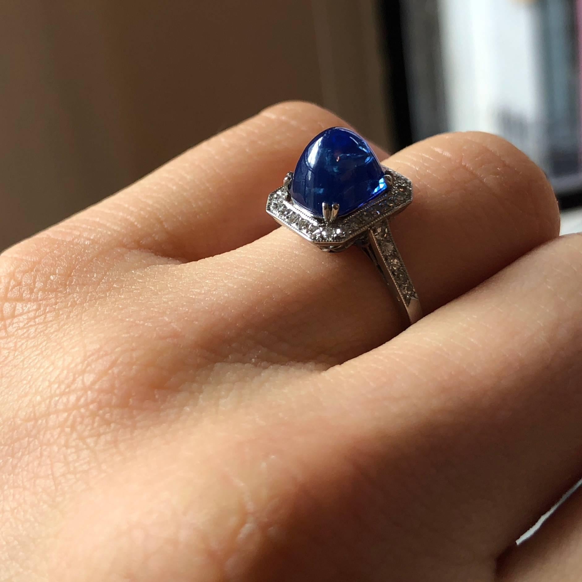 blue diamond ring tiffany