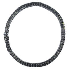 3.80ct Diamond Tennis Bracelet Eternity 18ct White Gold 10.2g 6.5 Inches