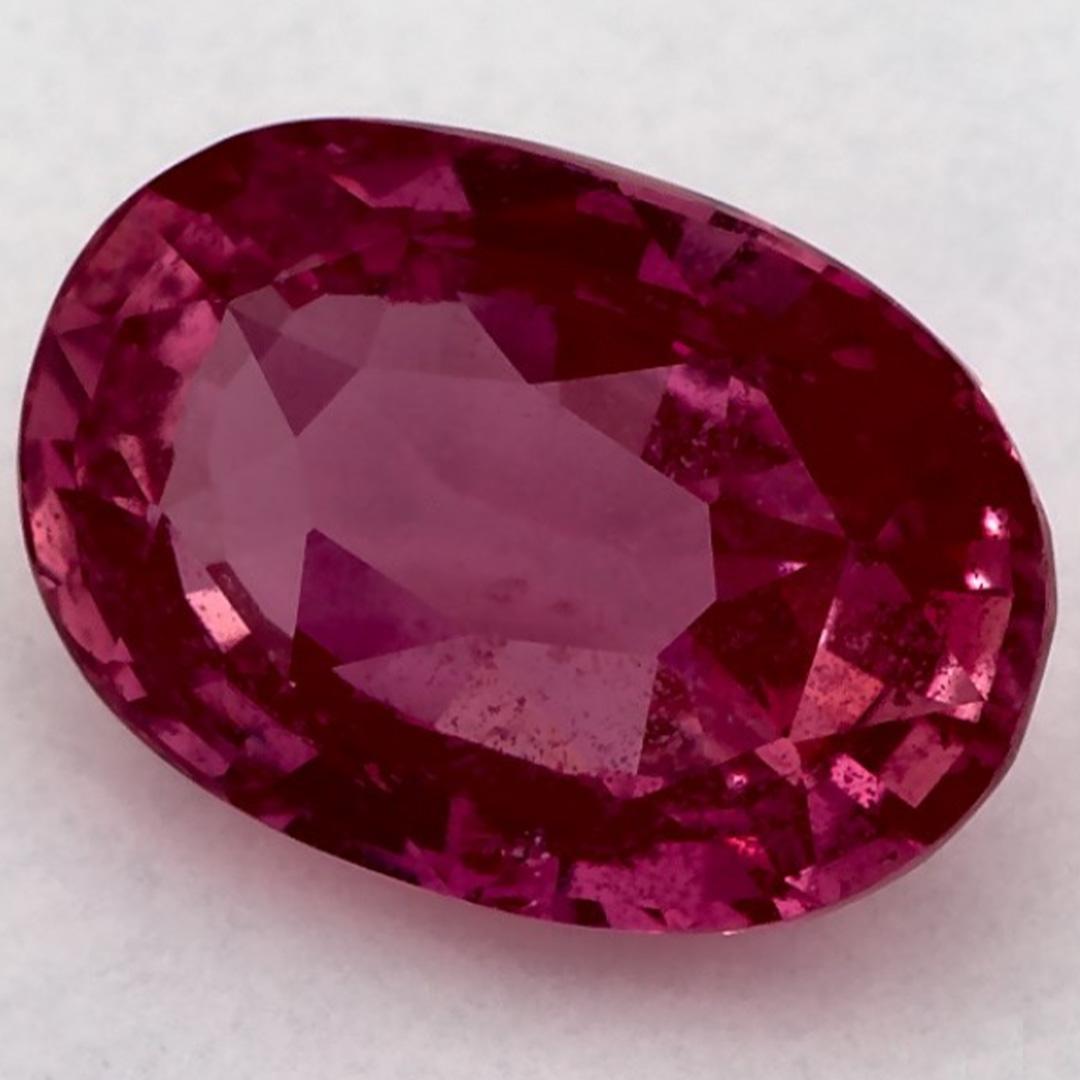 3.81 Karat Rosa Saphir Oval Loser Edelstein (Ovalschliff) im Angebot