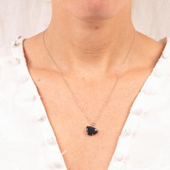 3.81ctw Australian Opal Pendant Set in 14k White Gold