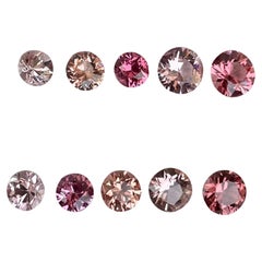 3,82 Karat 10 Pieces Multi Color Brillant Spinell Edelsteine Lot Rundschliff aus Burma