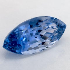 3.82 Ct Blue Sapphire Marquise Loose Gemstone