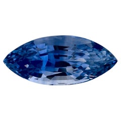 3.82 Ct Blue Sapphire Marquise Loose Gemstone