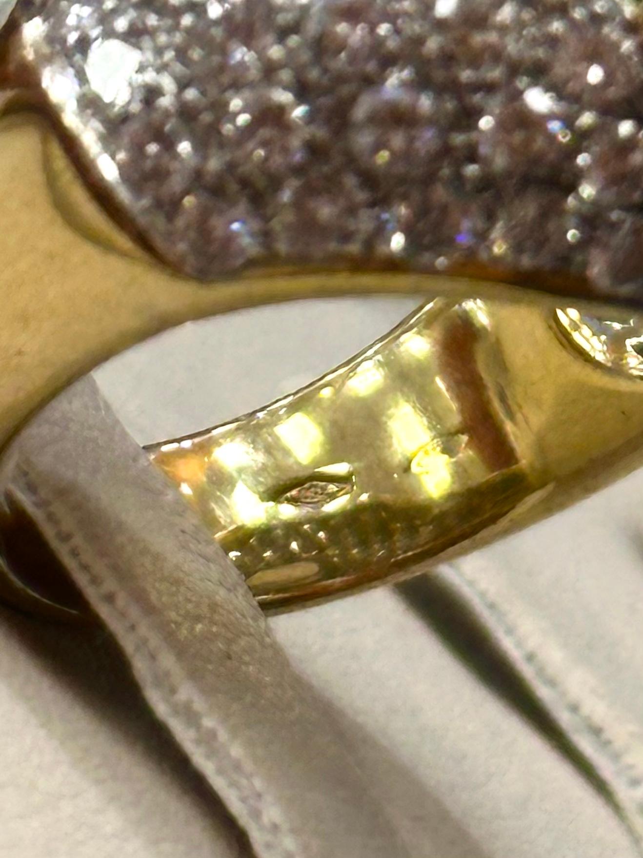 Emerald Cut 3.82 cts Octagonal Colombian Emerald and Diamond Ring in 18k Yellow Gold For Sale