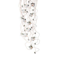 38.28 Pendant Chandelier by Bocci, White Powder Coated Canopy, Canada