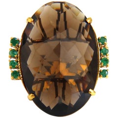 38.30 Carat Natural Oval Gypsy Topaz Ring 14 Karat*