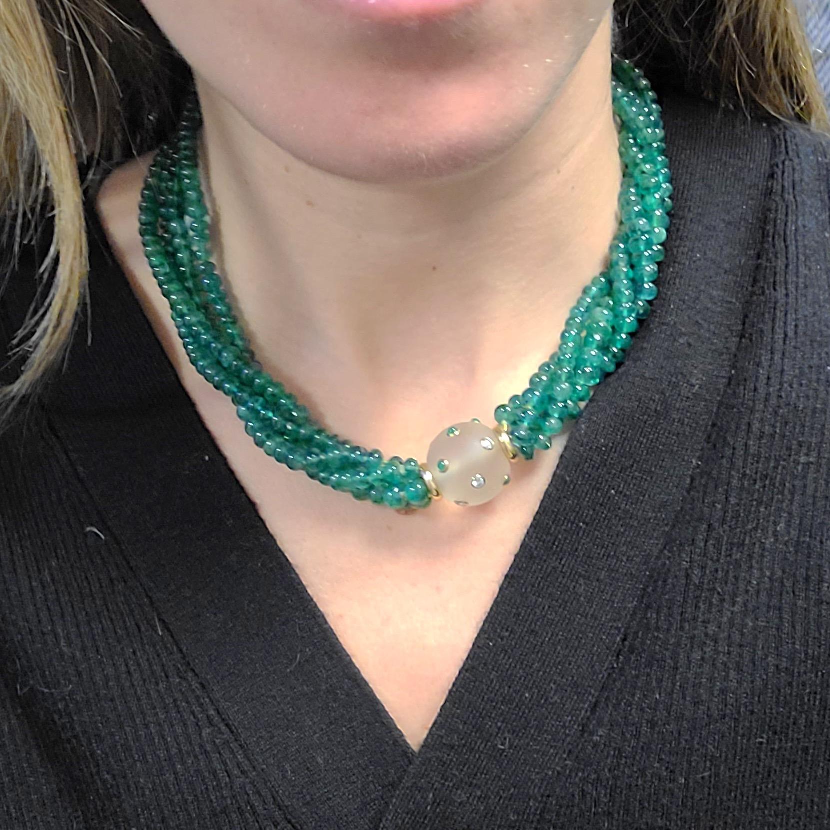 emerald strand necklace