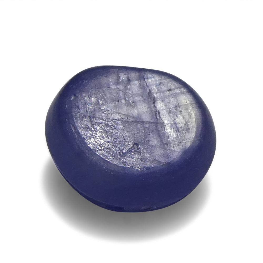 3.83ct Round Cabochon Blue Star Sapphire from Burma (Myanmar), Unheated For Sale 5