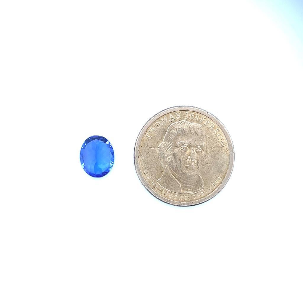 3.84 Carat AAA Natural Tanzanite Oval Cut Shape Loose Tanzanite Gemstone Jewelry For Sale 1