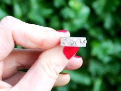 3.84 Carat Diamond and Platinum Trilogy Engagement Ring