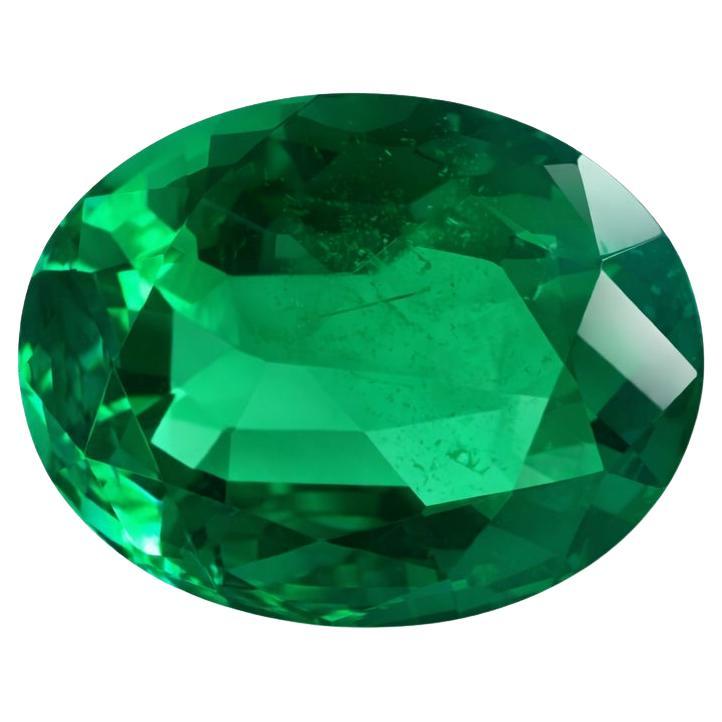3.84 Carats Zambian Oval Emerald