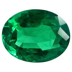 3.84 Carats Zambian Oval Emerald