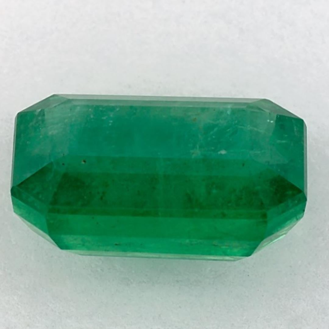3.84 qt Esmeralda talla octágono Gema suelta Corte octogonal en venta