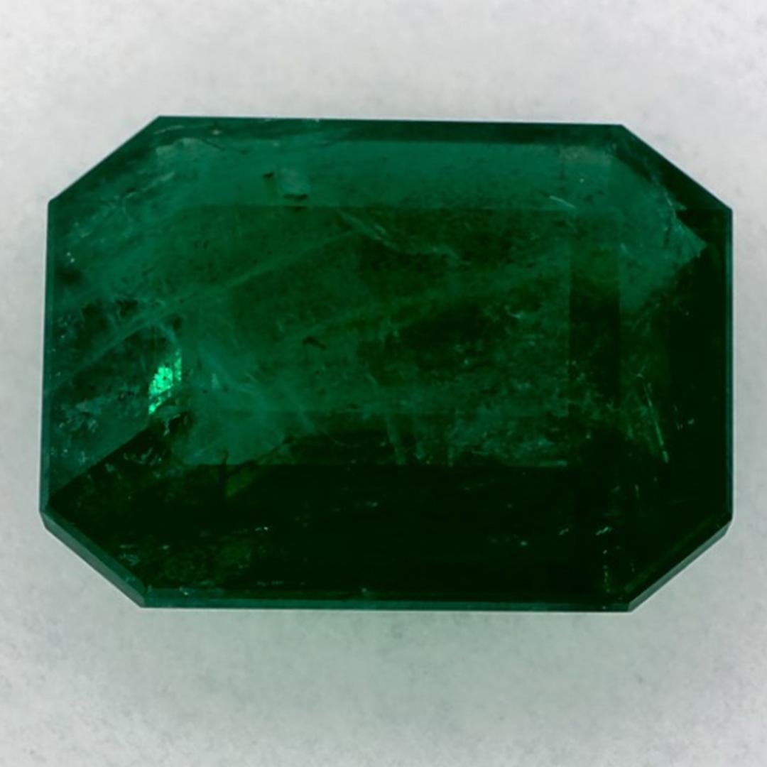3.84 qt Esmeralda talla octágono Gema suelta en Nuevo estado para la venta en Fort Lee, NJ