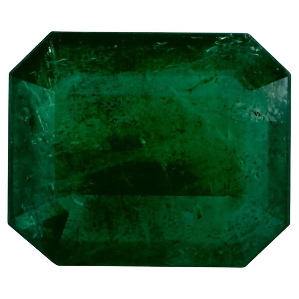 3.84 Ct Smaragd Oktagon-Schliff Loser Edelstein