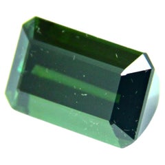 38.47 Carats Green Tourmaline Loose Emerald Cut Certified