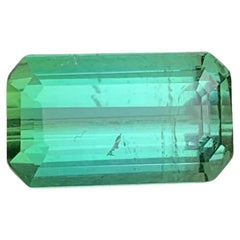 3.85 Quilates Turmalina Verde Menta Natural Suelta Gema Forma Esmeralda Para Joyería