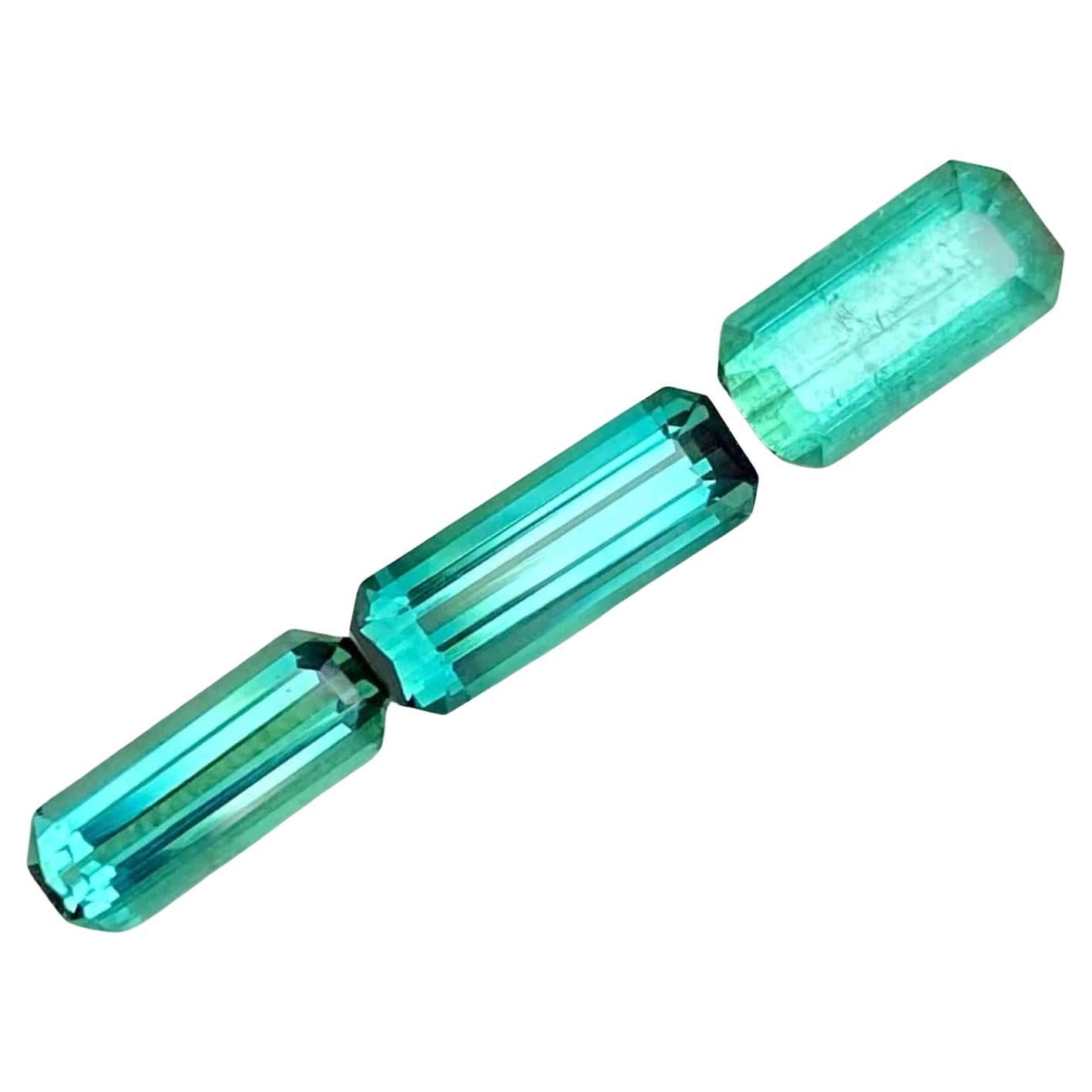 3.85 Carats Greenish Blue Tourmaline Lot Natural Gemstones From Afghanistan