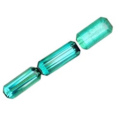 3.85 Carats Greenish Blue Tourmaline Lot Natural Gemstones From Afghanistan