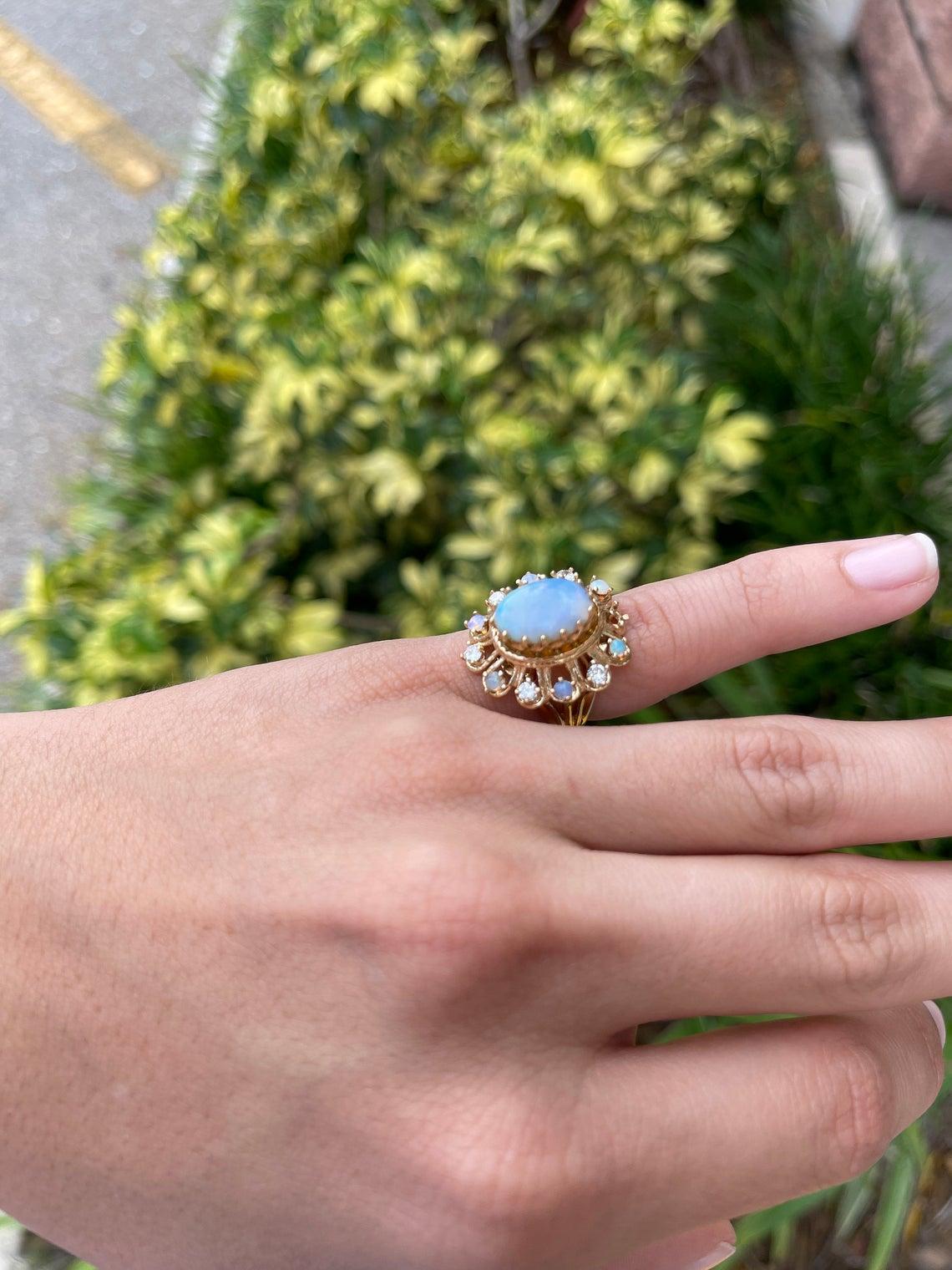 vintage opal rings miami beach