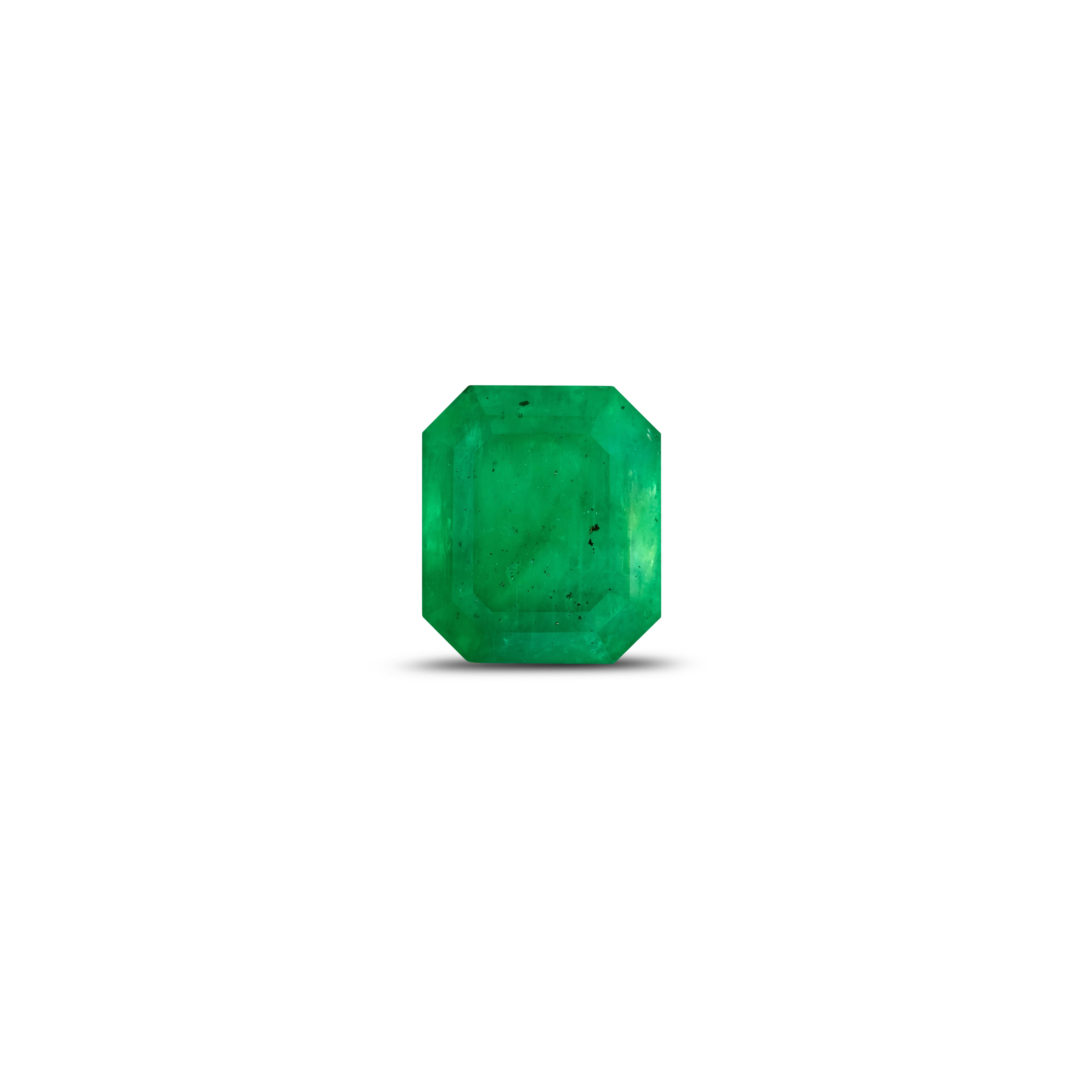 3.86 quilates Esmeralda verde Swat certificada por el GIA - Gema suelta Esmeralda natural Corte octogonal en venta