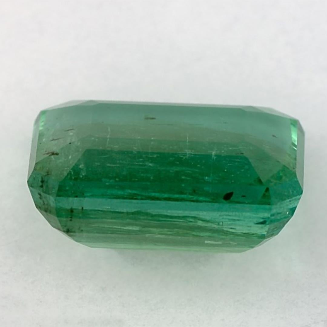 Emerald Cut 3.86 Cts Emerald Octagon Cut Loose Gemstone