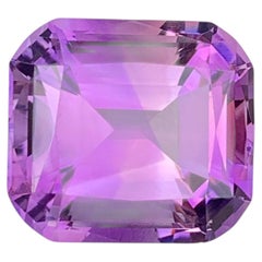 38.60 Carat Natural Loose Purple Amethyst Stone Cushion Cut Brazilian Gemstone