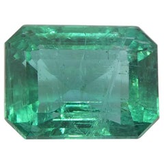 Esmeralda verde talla octogonal/esmeralda de 3,86 ct Certificada por el GIA Zambia (F2)