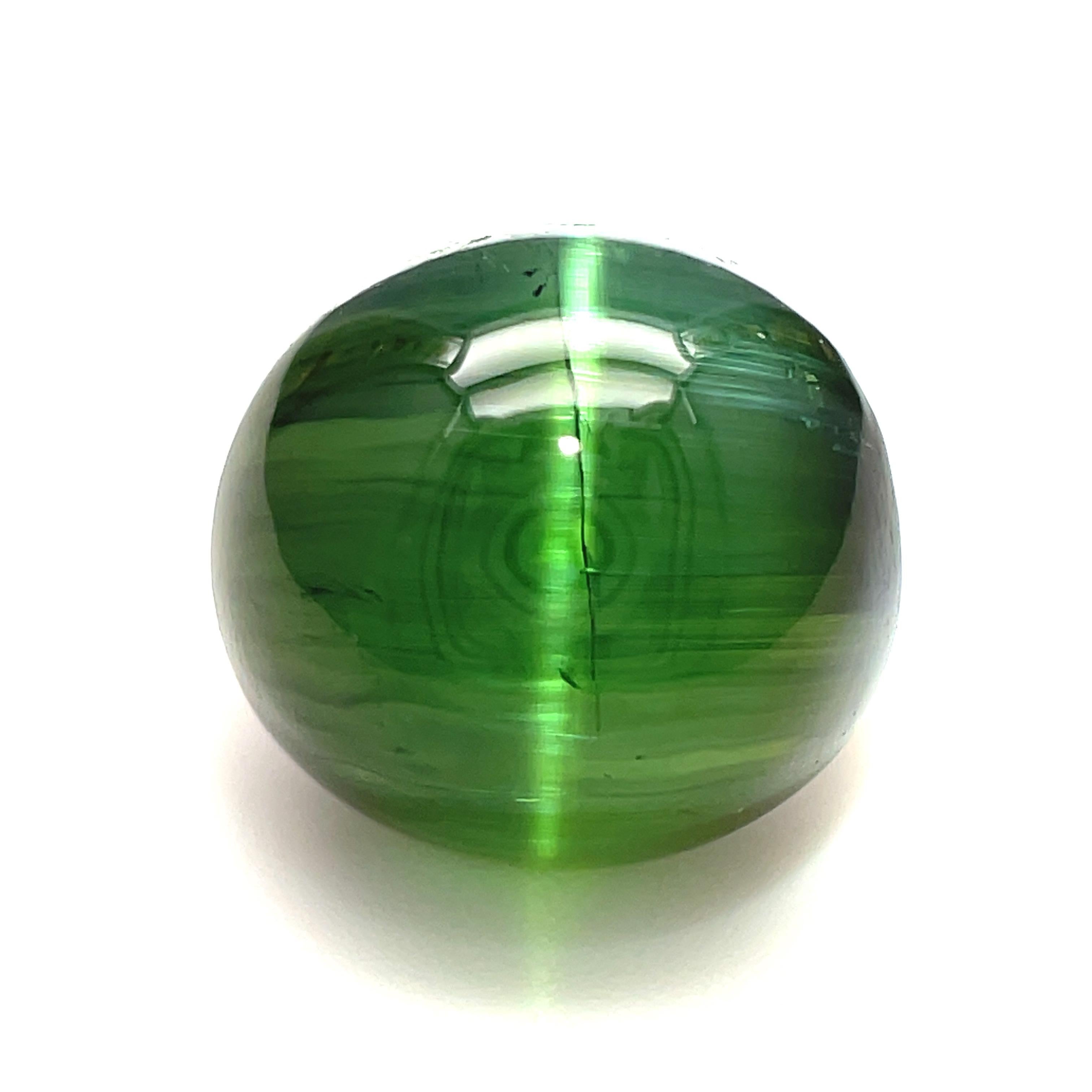green tourmaline sphere