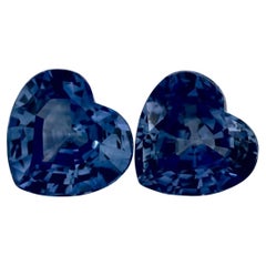 3.87 Ct Blue Sapphire Heart Loose Gemstone
