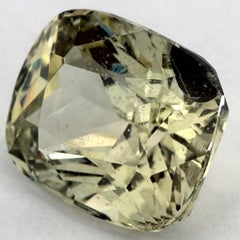 3.87 Ct Green Sapphire Cushion Loose Gemstone