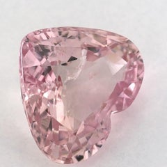3.87 Ct Pink Sapphire Heart Loose Gemstone