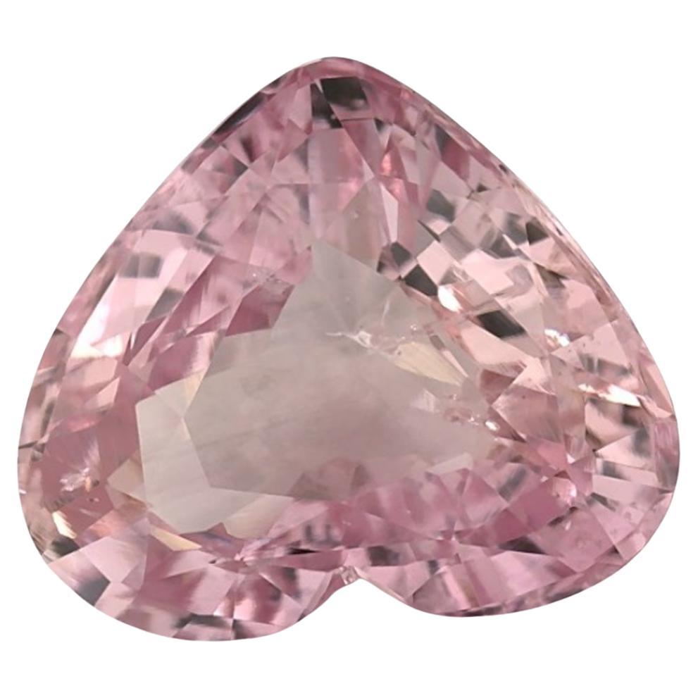 3.87 Ct Pink Sapphire Heart Loose Gemstone