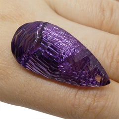 38.75ct Pear Amethyst Fantasy/Fancy Cut
