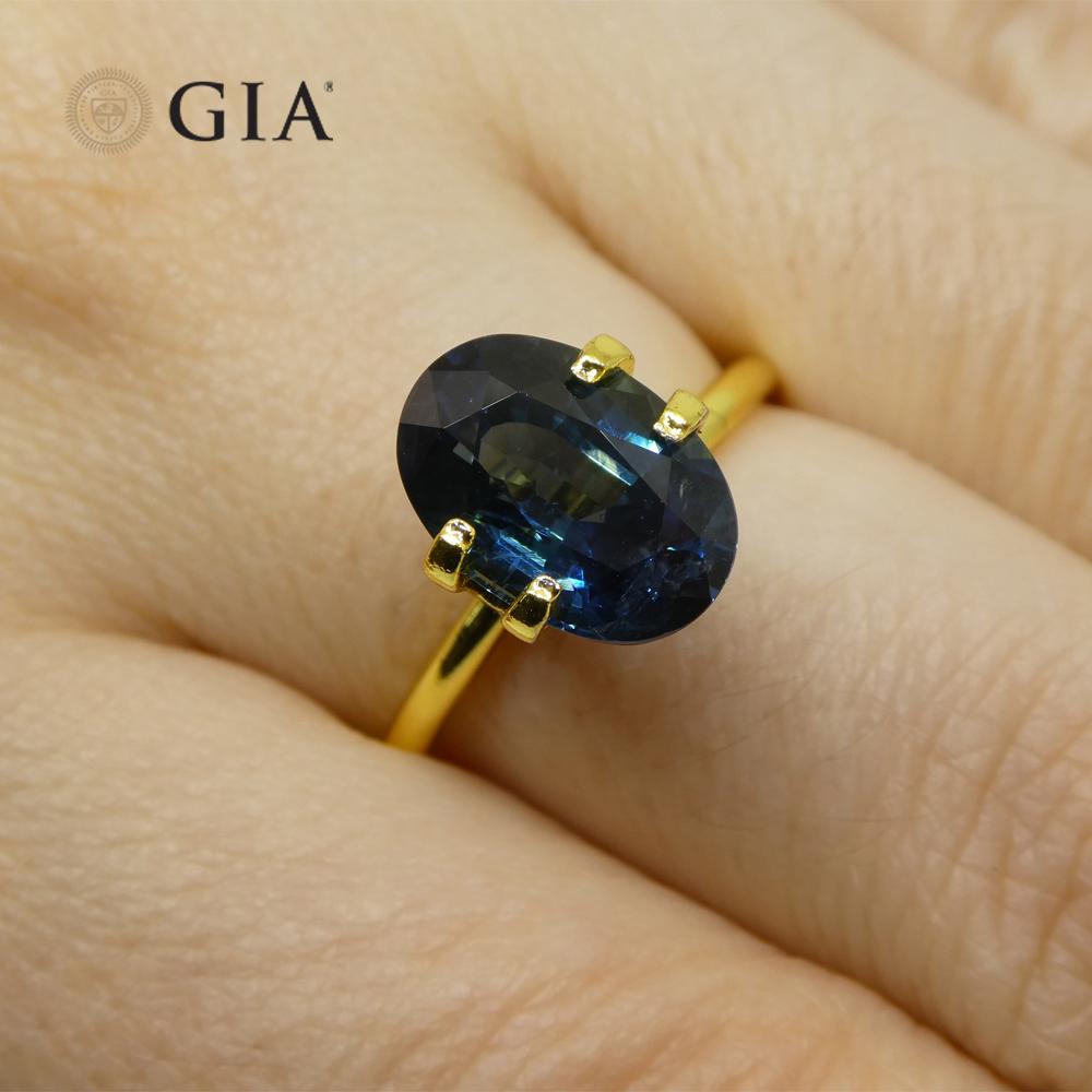 This is a stunning GIA Certified Sapphire


The GIA report reads as follows:

GIA Report Number: 5221997520
Shape: Oval
Cutting Style:
Cutting Style: Crown: Brilliant Cut
Cutting Style: Pavilion: Step Cut
Transparency: Transparent
Color: Greenish