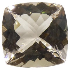 3.87ct Square Cushion Pink-Orange Morganite
