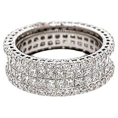 Anillo de diamantes de 3,88 quilates en total para mujer