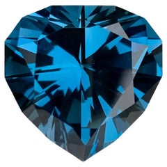 38,95 Karat Blauer Londoner Topas Stein Herzschliff Natürlicher Edelstein aus Madagaskar