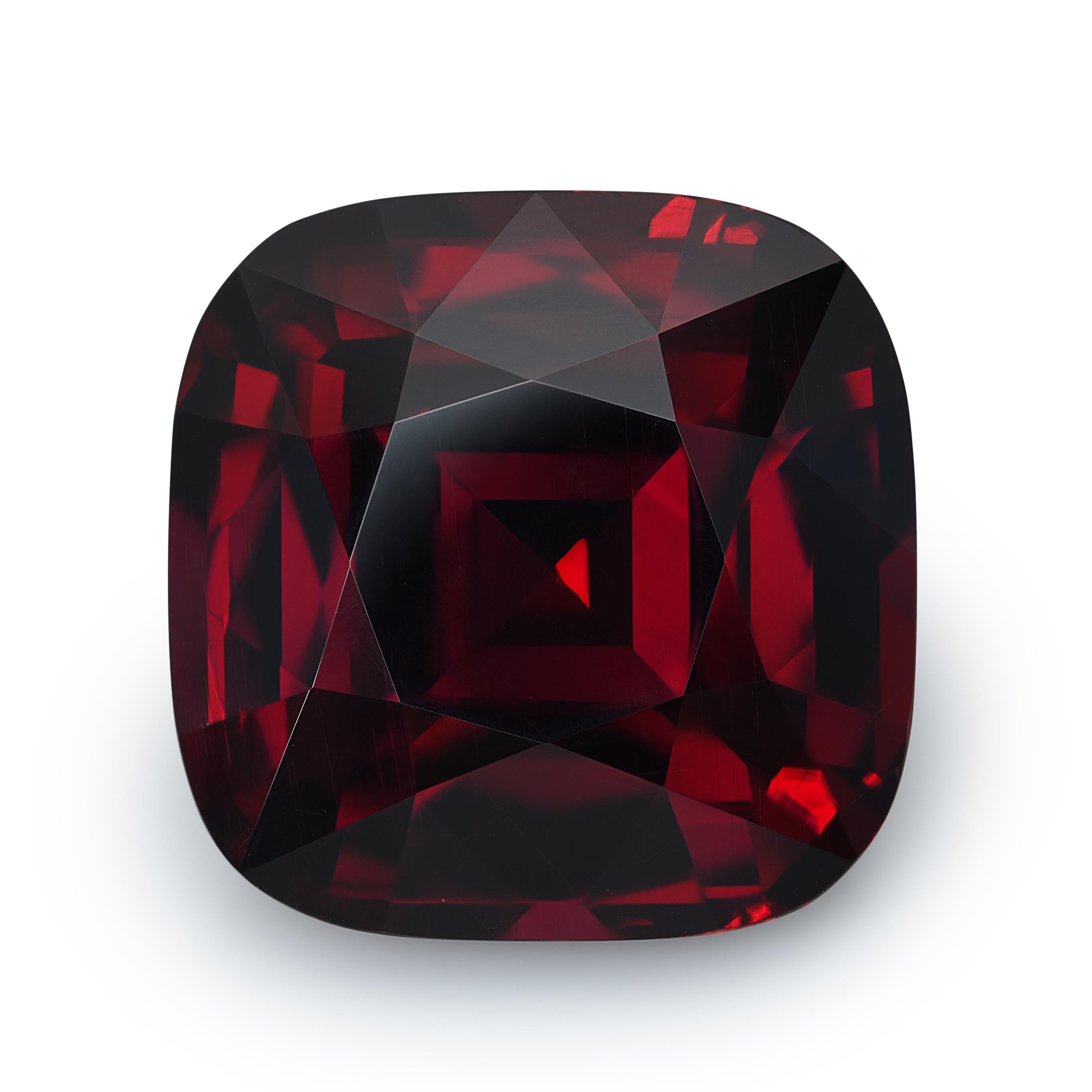Pierre précieuse grenat rouge naturel non chauffé 38,96 carats Neuf - En vente à Los Angeles, CA