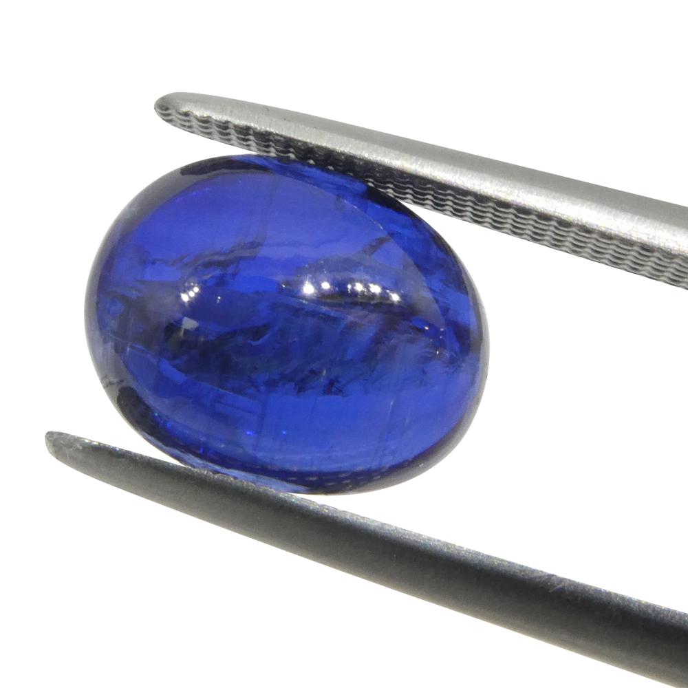 3.8ct Oval Cabochon Blue Kyanite from Brazil  For Sale 5