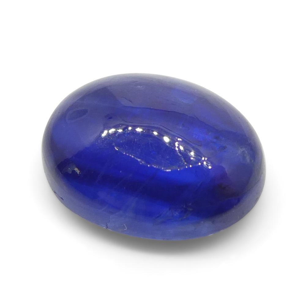 3.8ct Oval Cabochon Blue Kyanite from Brazil  For Sale 1