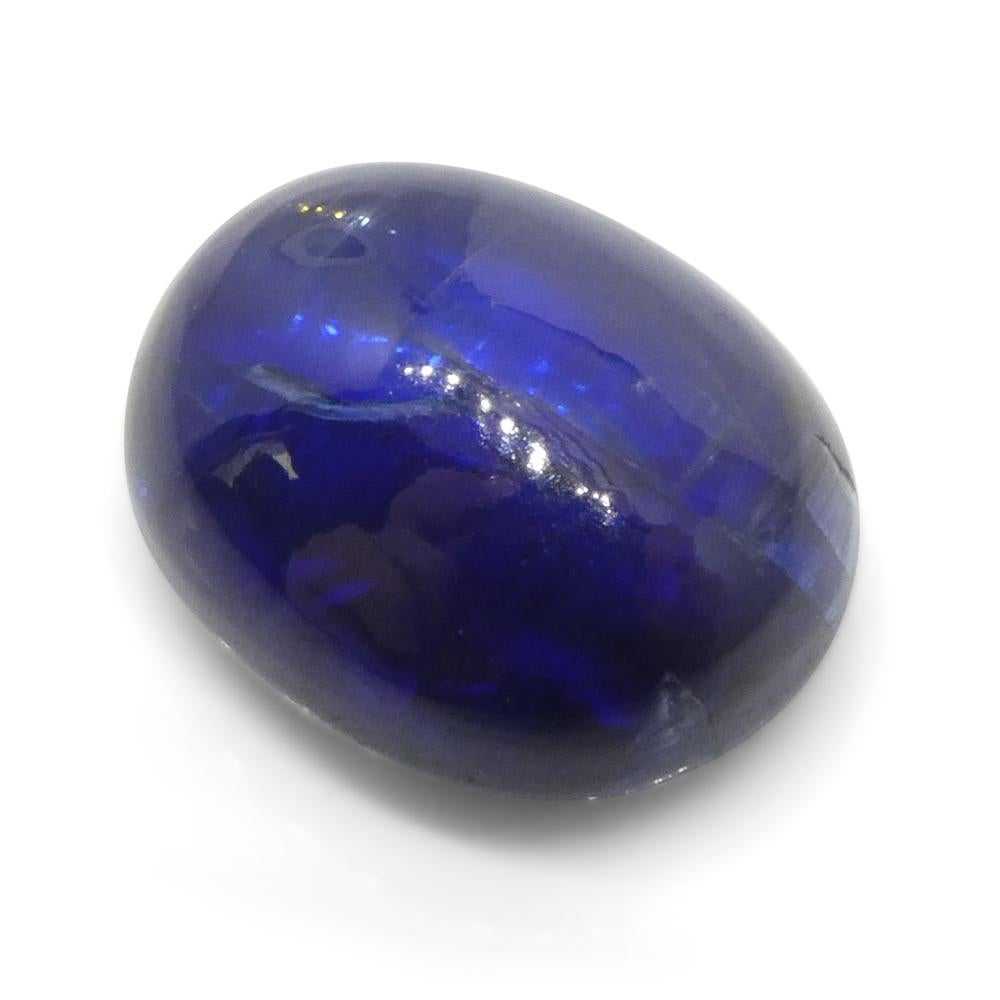 3.8ct Oval Cabochon Blue Kyanite from Brazil  For Sale 2